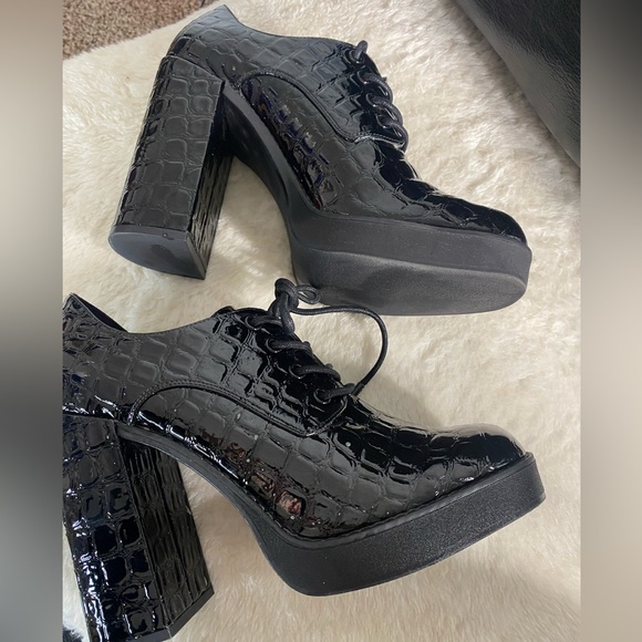 Steve Madden Tristie crocodile- black - Picture 5 of 5